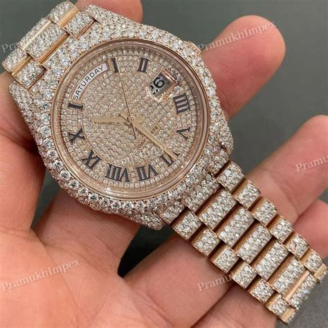 moissanite diamond watch hip hop.